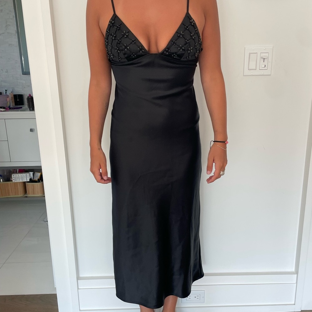 Zara black maxi dress